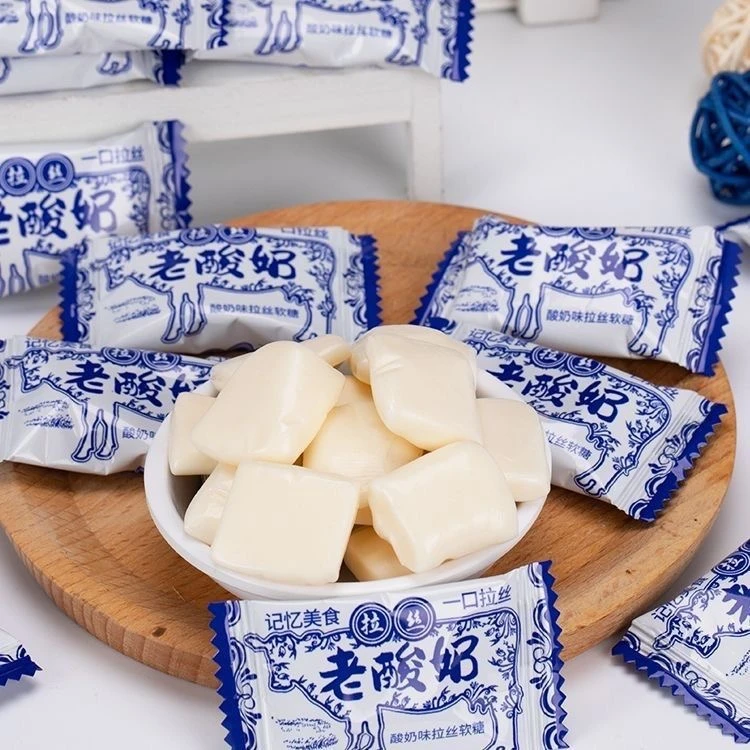 老酸奶奶糖风味好软糖怀旧酸甜解馋儿童2粒拉丝老酸奶老口味 经典