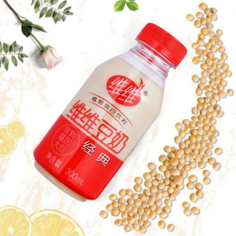 WEIWEI/维维 小红瓶经典豆奶瓶装饮料300ml整箱植物蛋白早餐奶