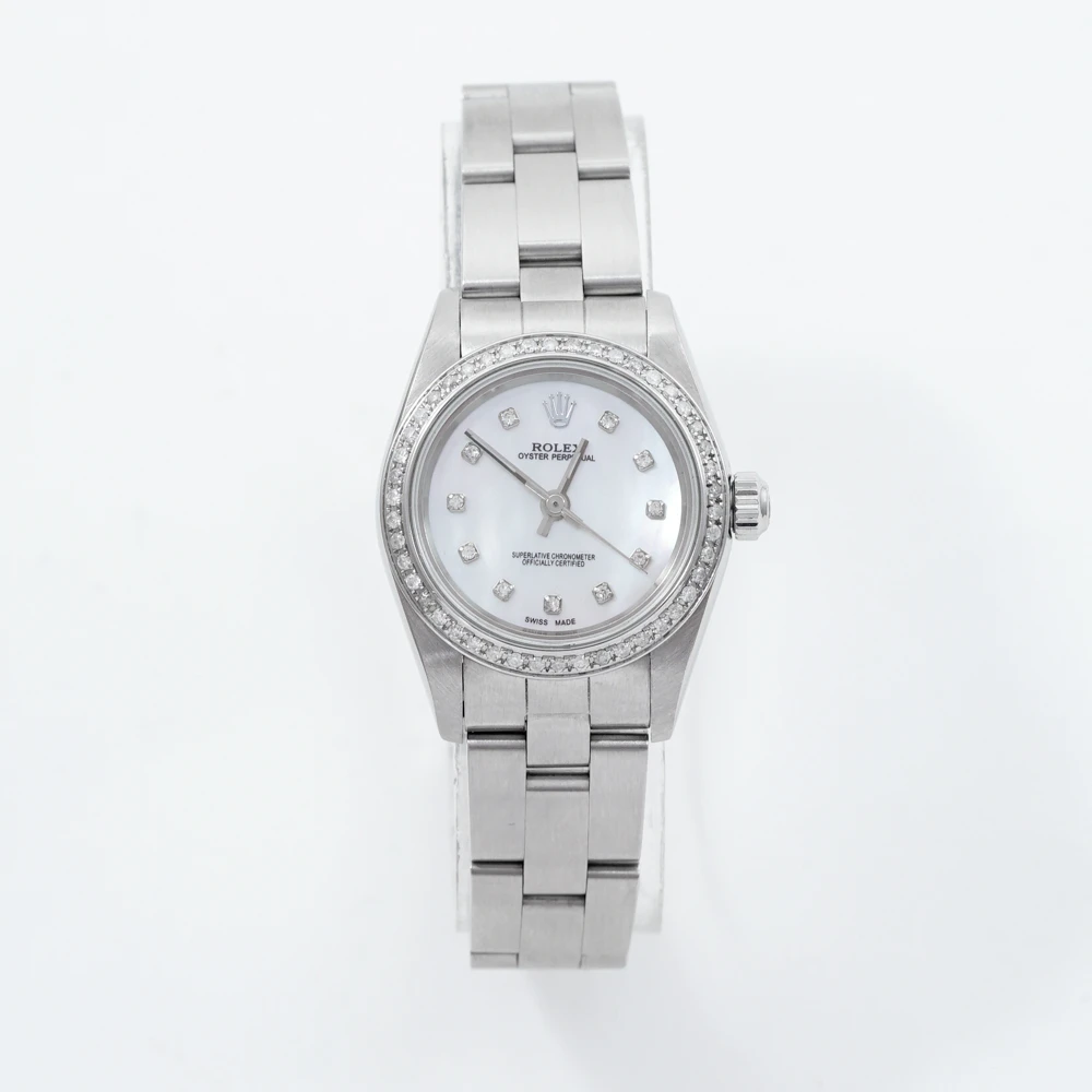 99新 Rolex/劳力士 白贝母盘/钻刻/九月/机械/26盘/10.6