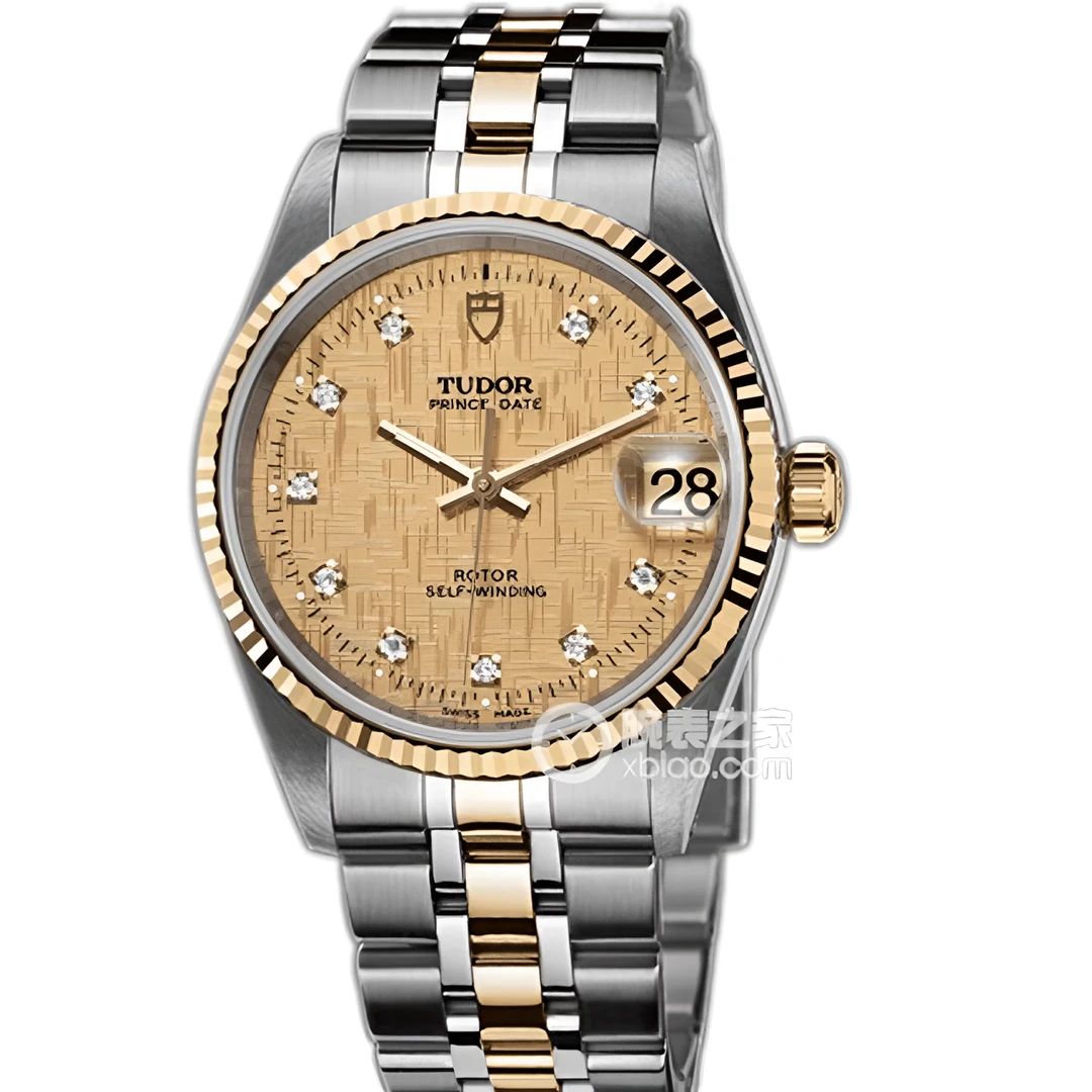 99新 TUDOR/帝舵 金盘/钻刻/钢带/25盘/机械女表/九月/2.69