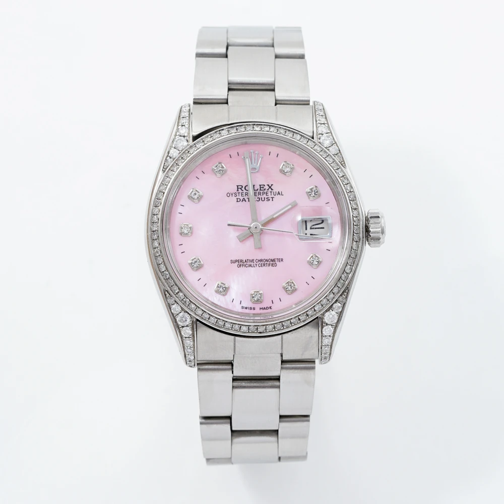 99新 Rolex/劳力士 劳力士/粉贝母盘/九月/机械/33盘/11.3