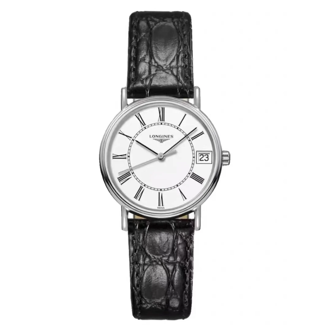 99新 Longines/浪琴 瑰丽/皮带/罗马刻/白盘/机械款/九月/25盘/新