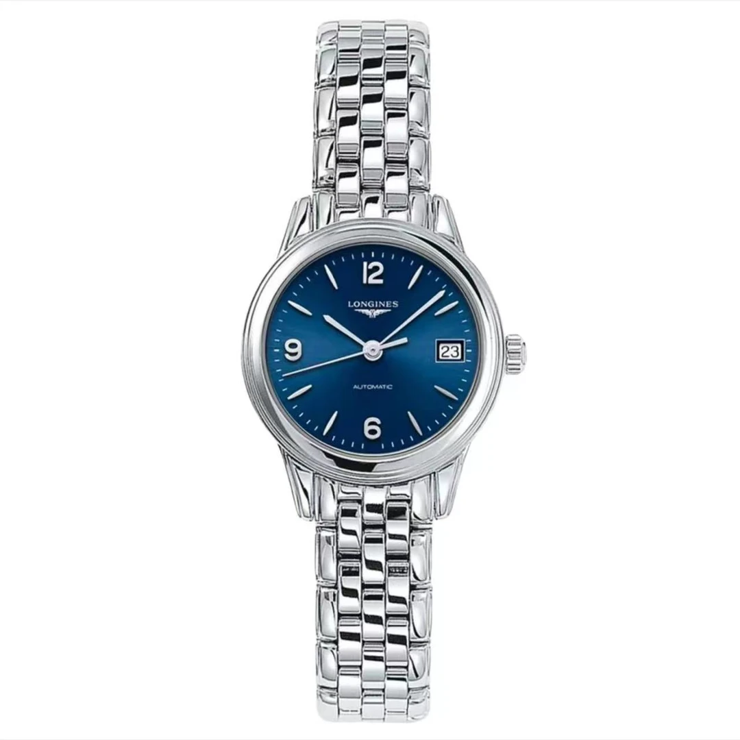 99新 Longines/浪琴 军旗/蓝盘/数字调丁刻/自动机械/九月/26盘