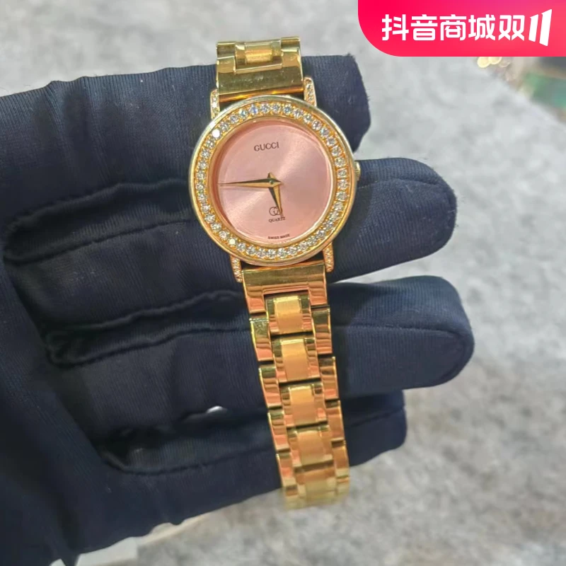 95新  古驰/圆盘粉盘/时尚女表/25.5盘/九月/525031