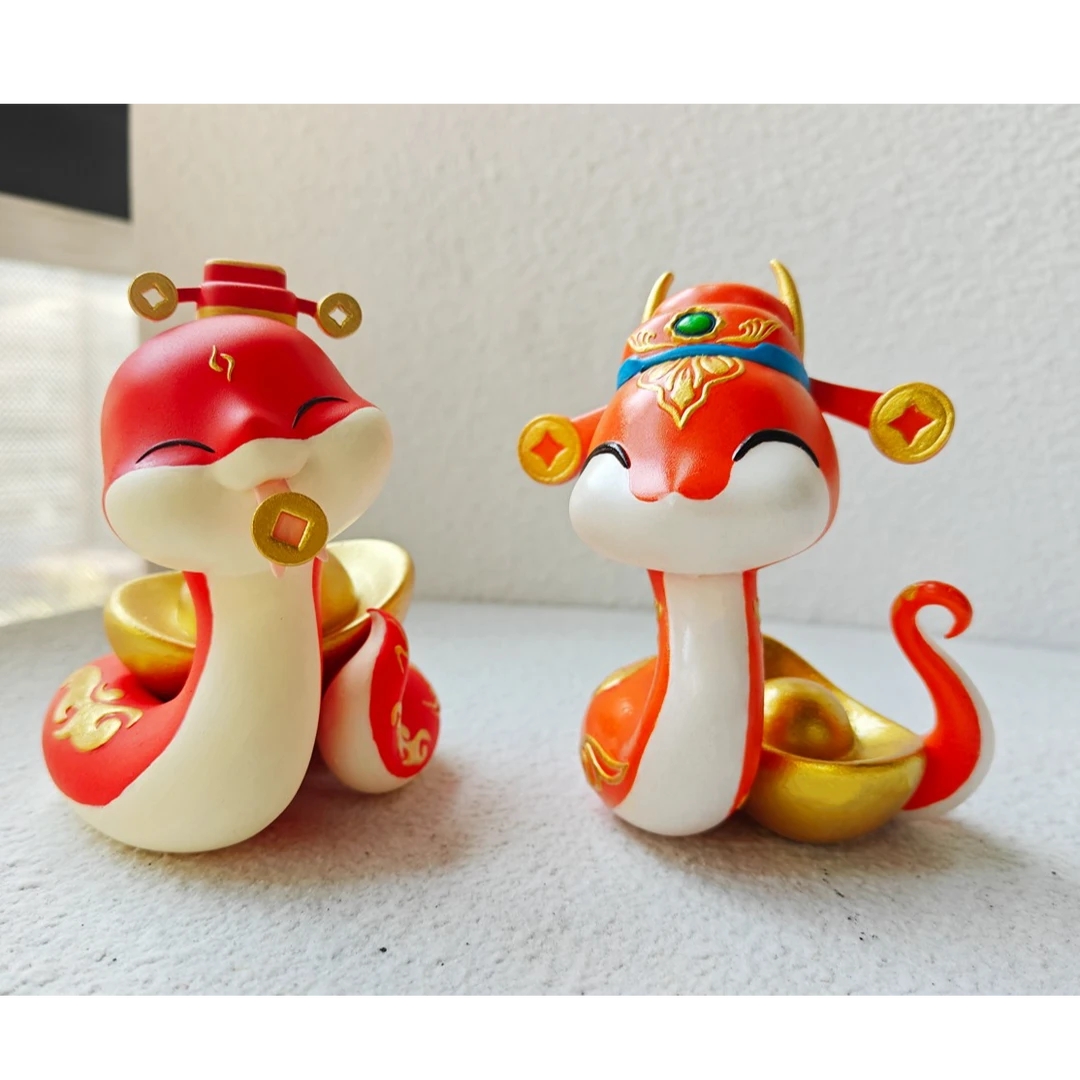 腰缠万贯—设计师新春礼盒 可爱招财蛇年生肖动物创意摆设情侣客厅