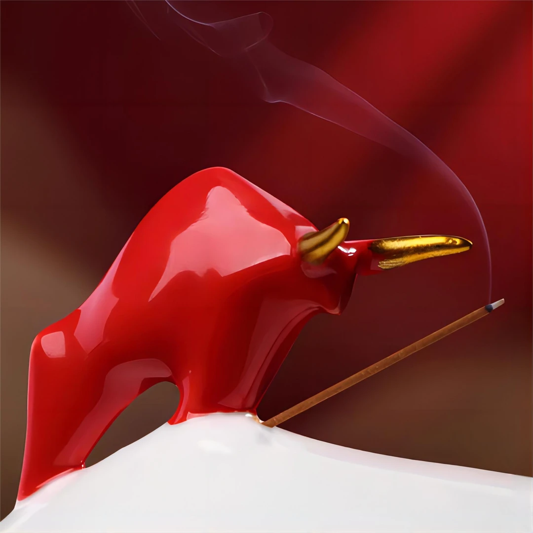 牛器手工牛摆件室内新中式文创礼品乔迁礼物陶瓷高档