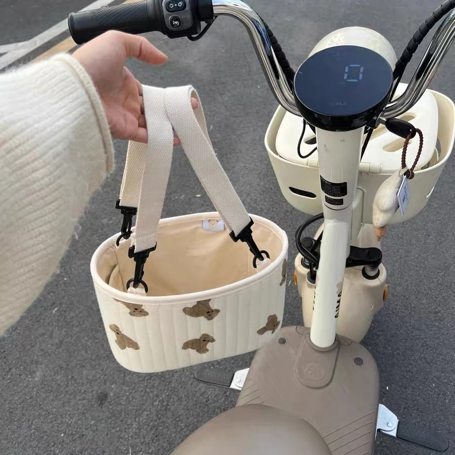 电动车挂物包收纳袋储物袋防水防雨电动车前置放伞放钥匙挂包F272
