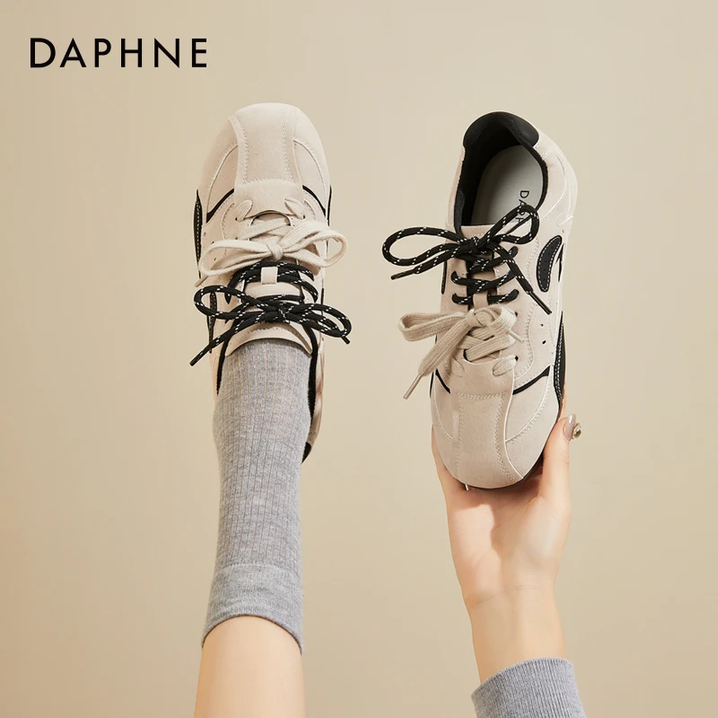 达芙妮轻便小白鞋2025夏季新款时尚休闲百搭防滑户外运动女德训鞋