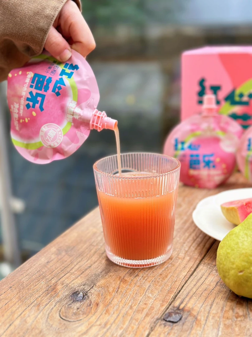 《丹选》红心芭乐汁 每袋120g 10袋/箱  顺丰包邮