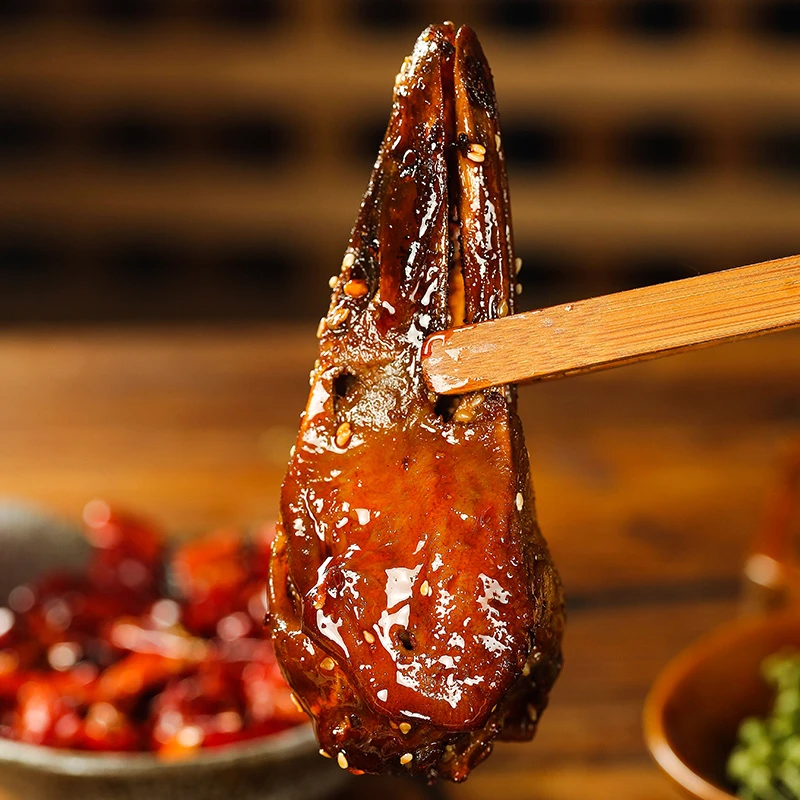 忆·长香嘴麻辣鸭头夜宵鸭头肉质饱满地道口味即食解馋零食