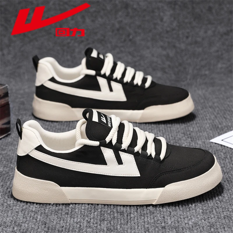 回力帆布鞋男鞋2024新款夏季百搭透气一脚蹬学生休闲板鞋子潮6505