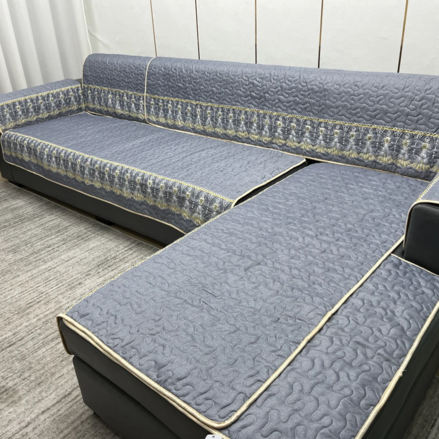 四季通用沙发垫一套四张90+90+160+210全盖全盖靠背巾沙发套盖布