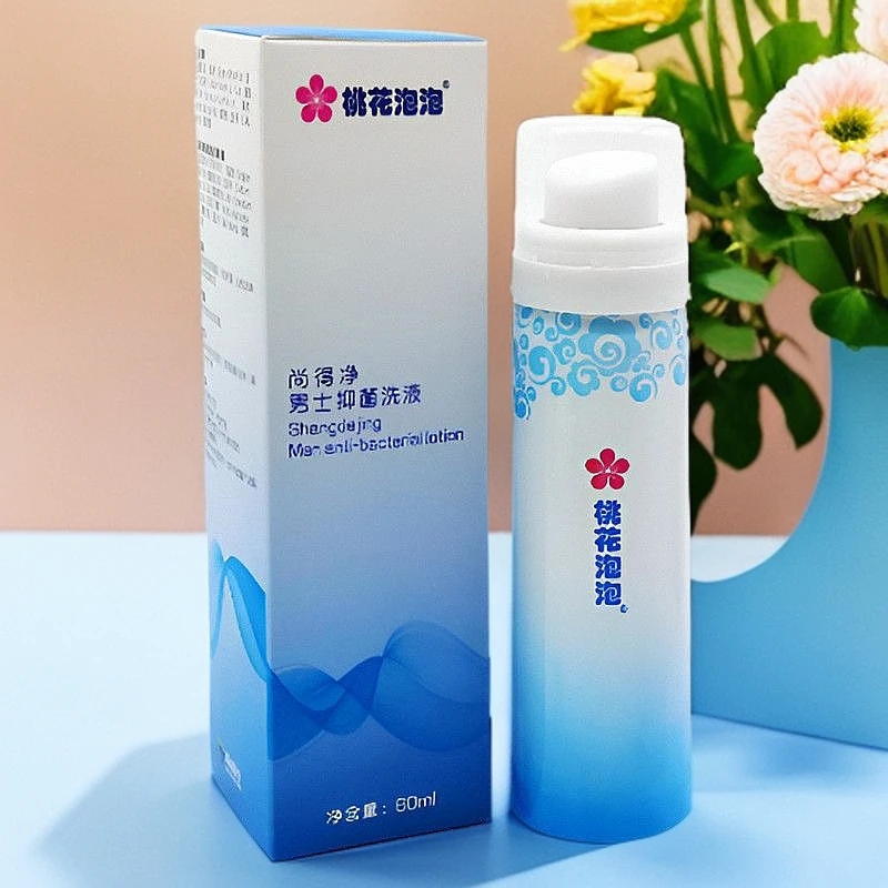 桃花恋尚得净男士泡泡洗液60ml草本抑菌止痒去味私处护理清洁正品