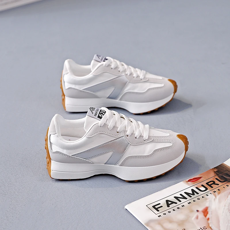 超轻网面透气鞋女款夏季休闲百搭镂空运动鞋厚底潮鞋