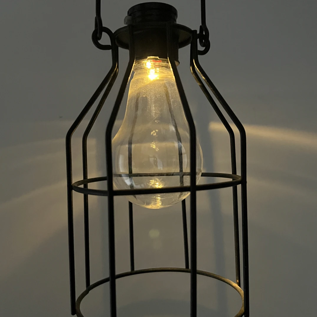 简约风网红铁艺提灯LED酒吧餐厅书房走廊装饰小夜灯