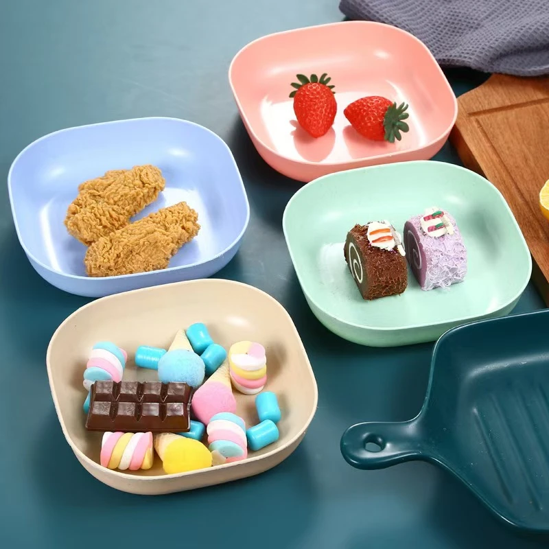 吐骨头盘碟日式家用创意塑料餐桌放菜骨碟吐骨碟小盘子水果糖果盘