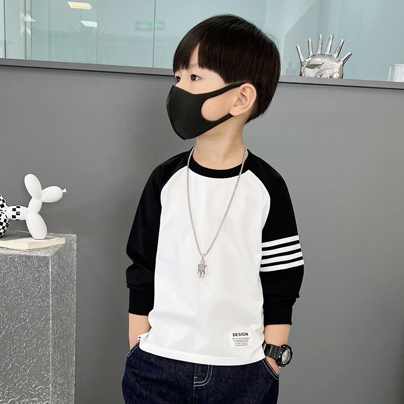 男童春秋长袖T恤2025新款春季儿童上衣男中小童体恤男宝宝打底衫