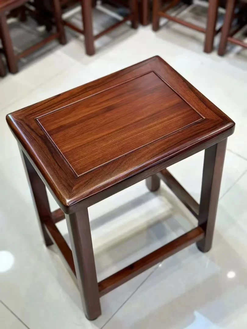 【高凳子】新中式乌金木长方凳阳台茶桌凳简约家用客厅餐凳古典凳