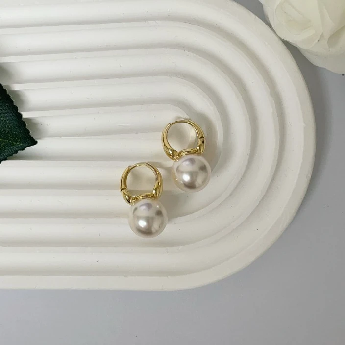 铜合金耳饰 耳钉手工气质可法式1038