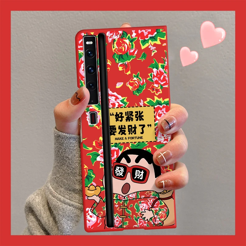 华为matexs2手机壳新款东北小新x3/X2网红折叠屏硬壳mateX5保护套