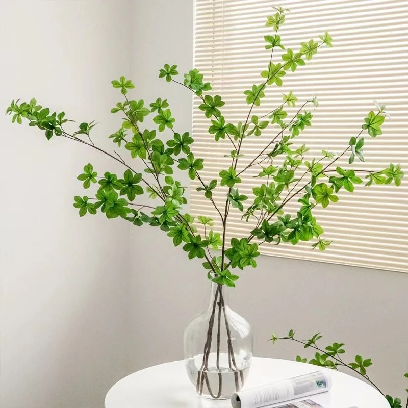 仿真绿植仿真花日本吊钟单枝马醉木叶假树枝客厅植物装饰北欧摆件
