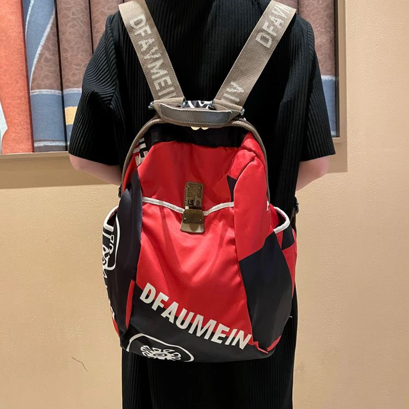 香港MTFSKAER品牌双肩包女轻便牛津布时尚休闲旅游多功能背包书包