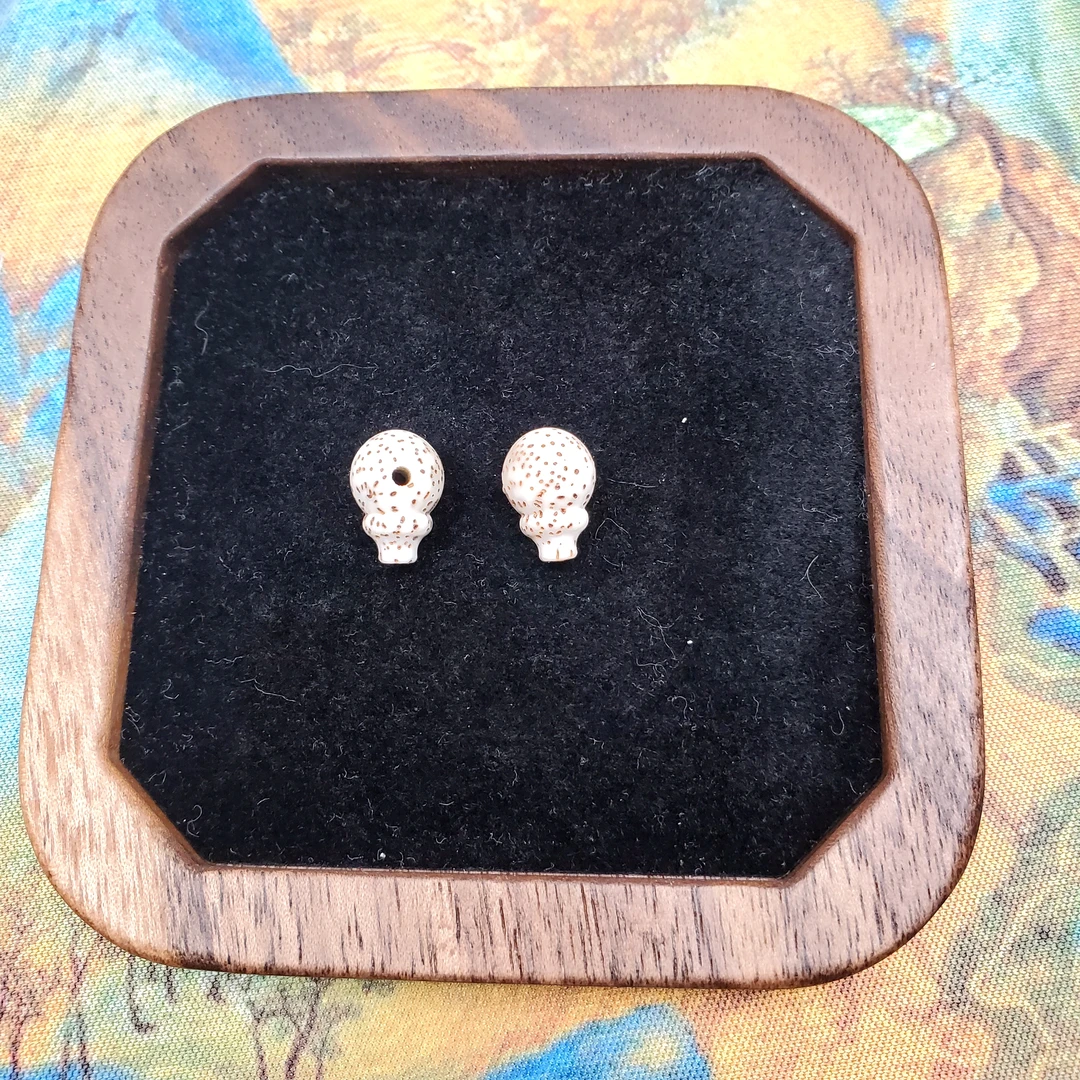 星月菩提单品珠菩提佛头古法小众手工三通中式配饰