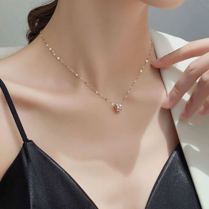 铜合金项链 【小蛮腰】项链新款潮轻奢小众高级设计感锁骨链E2150