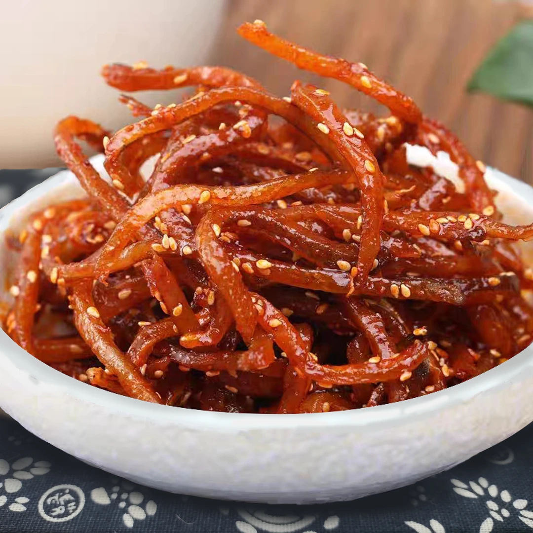香辣鳗鱼丝100g 网红零食休闲即食手撕蜜汁甜辣麻辣味湛江特产