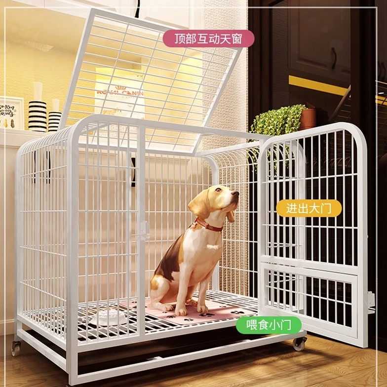 狗笼子小型中型大型犬室内家用带厕所柯基泰迪金毛加粗宠物笼子