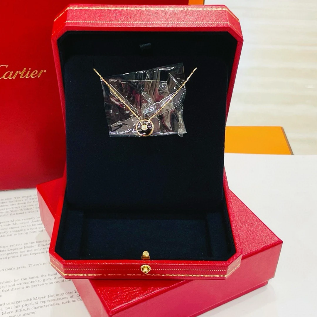 99新 Cartier/卡地亚 经典系列时尚黑玛瑙护身符项链