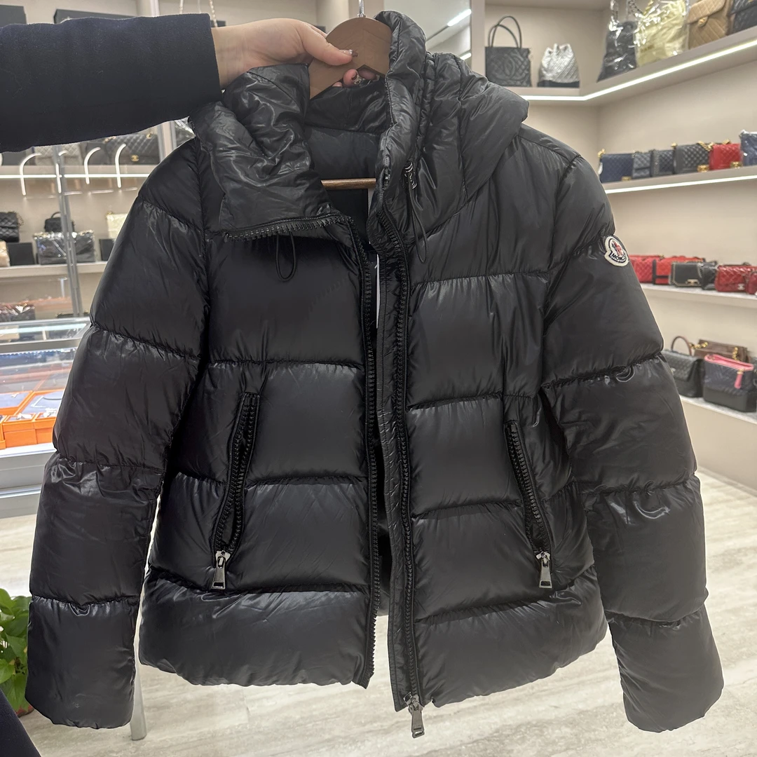 95新 奢铭荟 Moncler 蒙口经典黑色羽绒服 0码