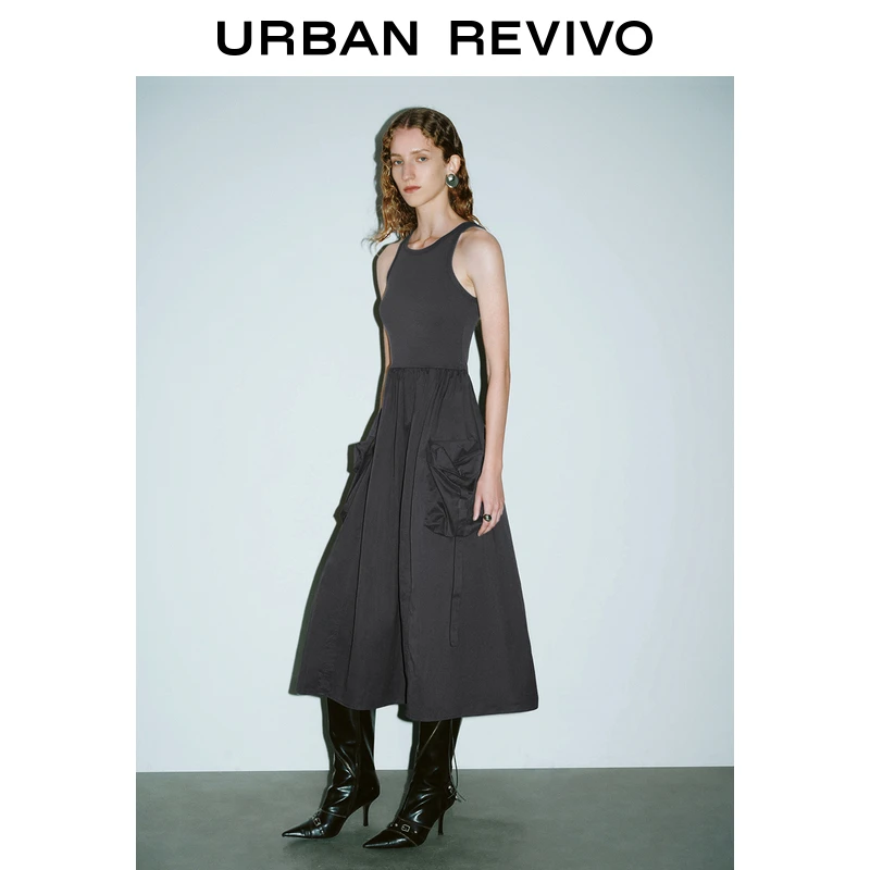 UR女装轻户外山系多口袋无袖连衣裙UWV740113