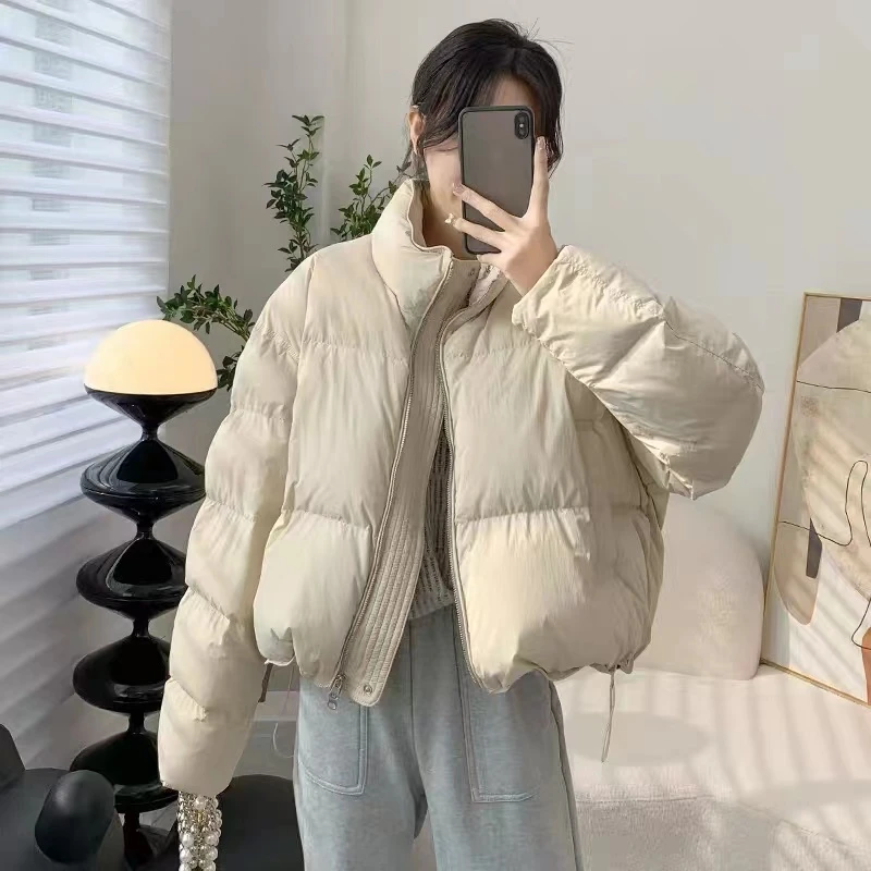【国标白鸭绒】 韩版女加厚宽松版白鸭绒外套 Y-3