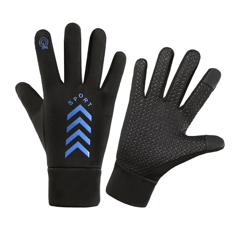 防风防水加绒保暖摩托车冬季防寒骑行装备骑车全指外卖男手套触屏