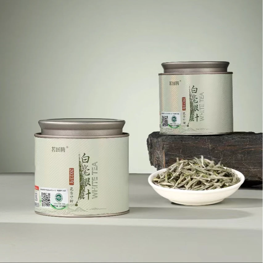 福鼎白茶特级白毫银针匠心制作白毫密披挺直如针核心原产罐装