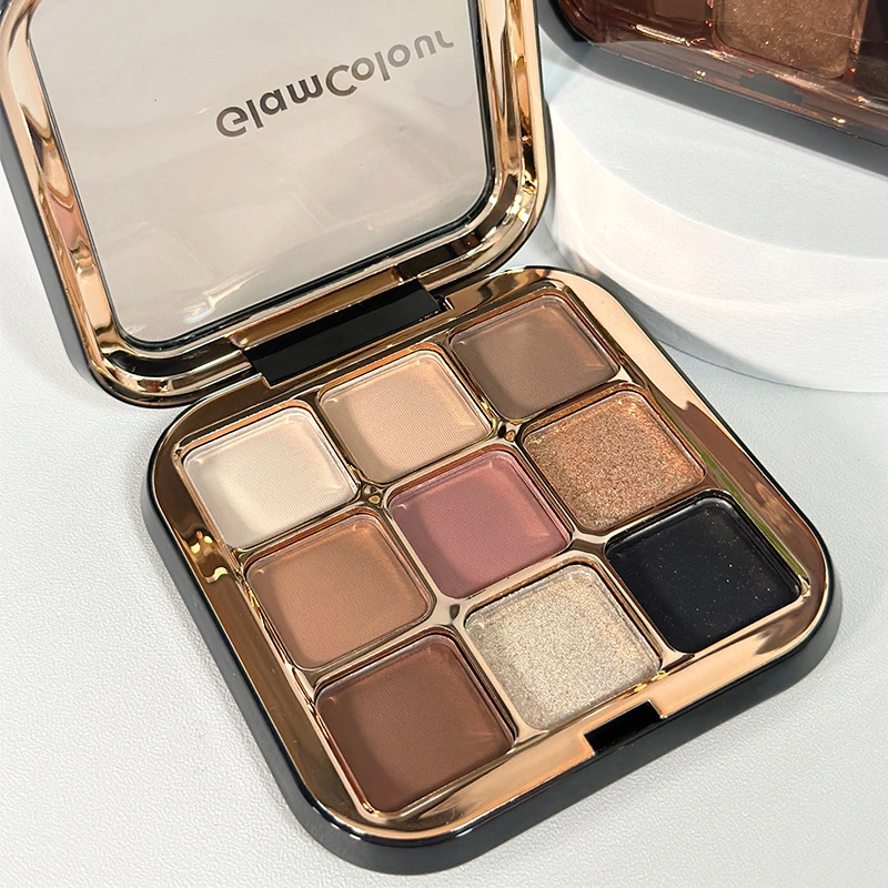 GLAMCOLOUR九色眼影盘一盘多用哑光珠光一体盘眼影不掉色化妆