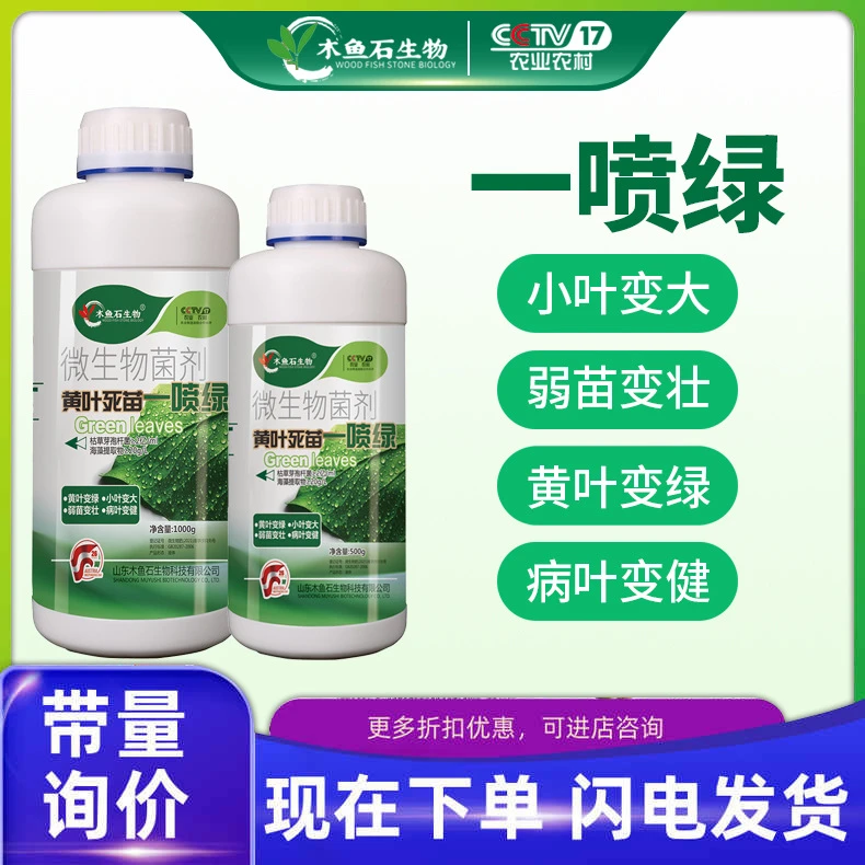 一喷绿水溶肥氨基酸叶面肥蔬菜果树槟榔药材微量元素冲施肥料