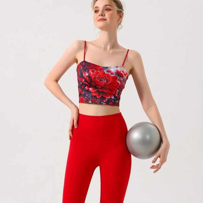 新款lulu裸感瑜伽服套装性感交叉美背运动文胸蜜桃臀高腰瑜伽服女