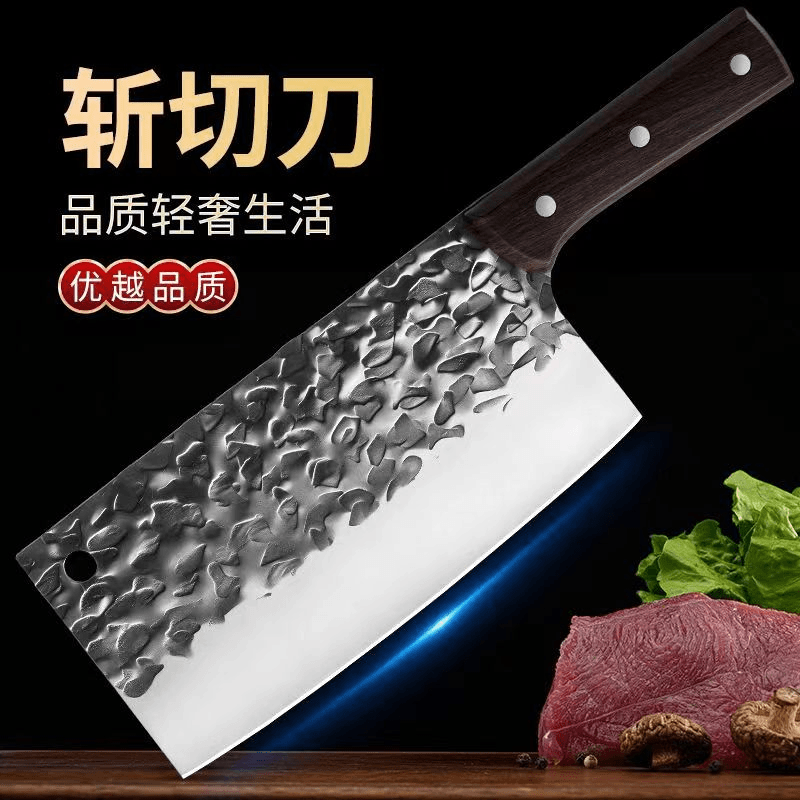 家用锋利轻便切片切菜切片厨师专用刀超快纯手工锻打菜刀斩切两用