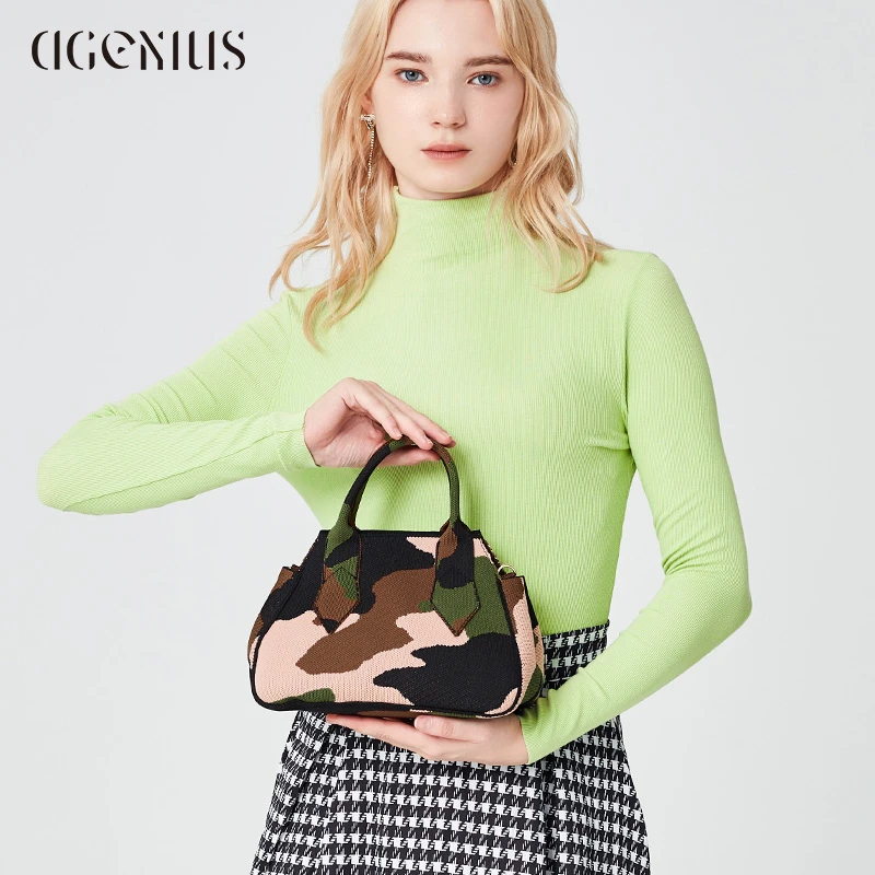 DGENIUS原创手提包包女士2024新款编织轻便单肩包小众通勤斜挎包