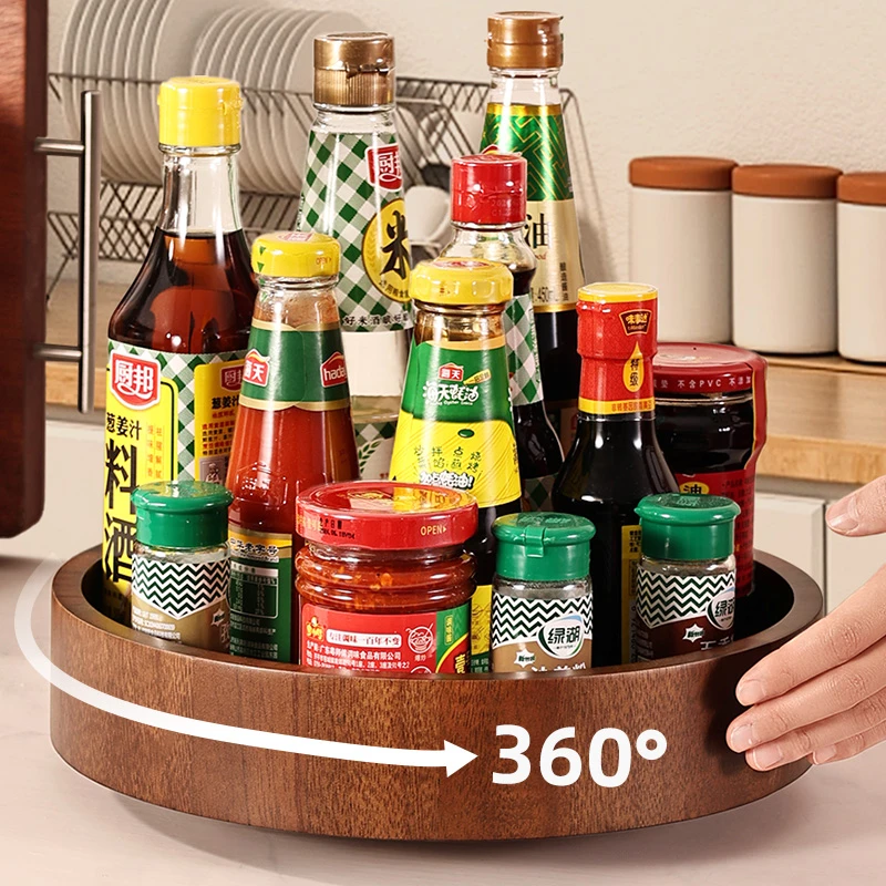 旋转式调料置物架厨房台面多功能酱油瓶罐调味料收纳用品家用大全