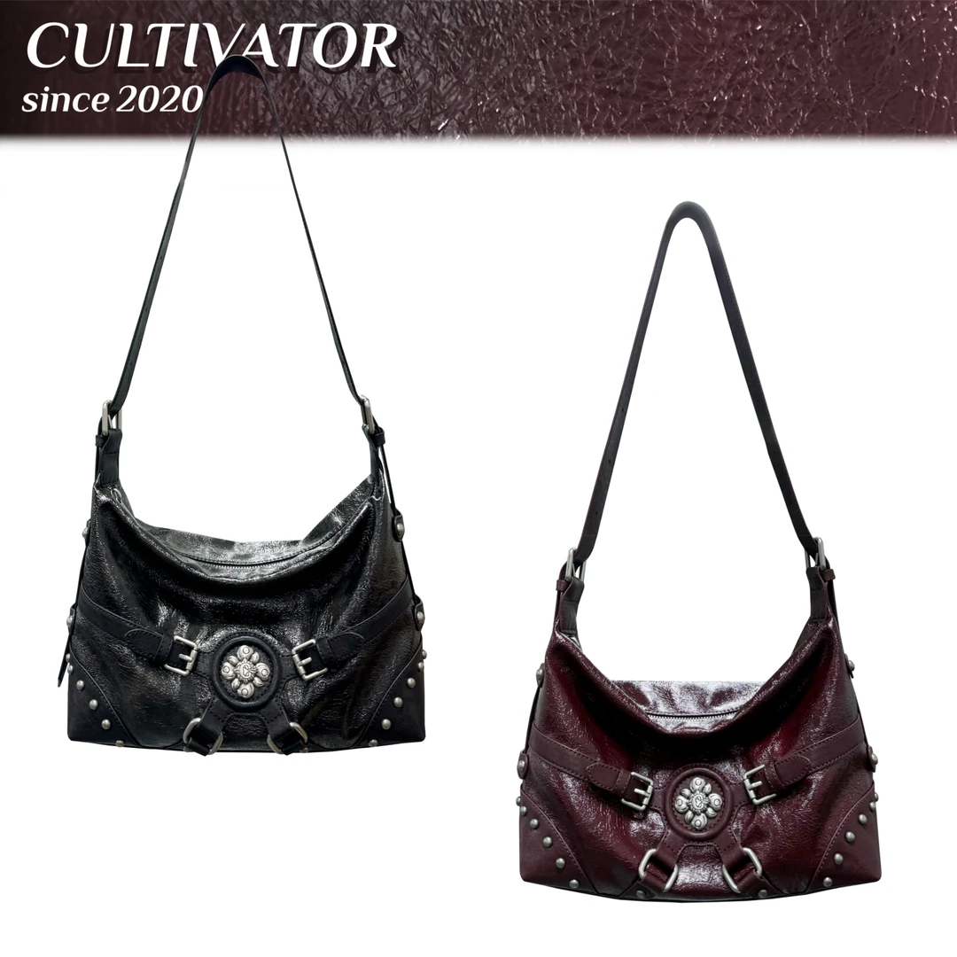 CULTIVATOR原创小众经典复古安克拉红托特包通勤休闲百搭斜挎包女