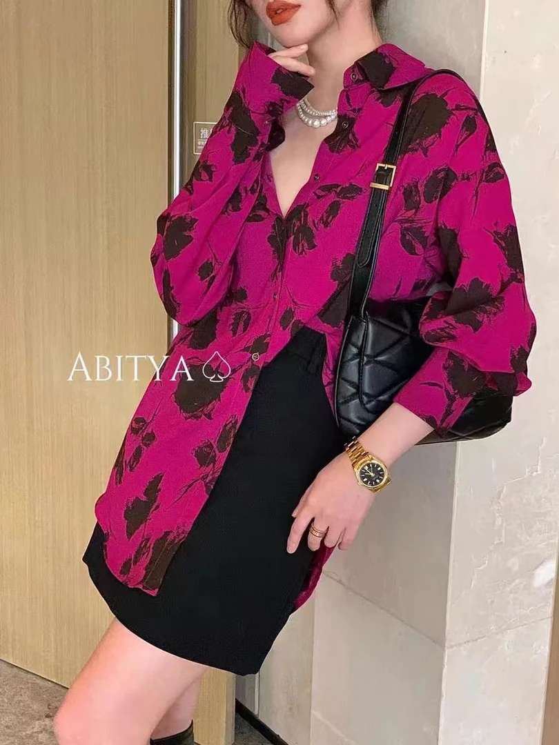 小众碎花百搭衬衫女士长袖春季新款复古洋气衬衣时尚减龄漂亮上衣