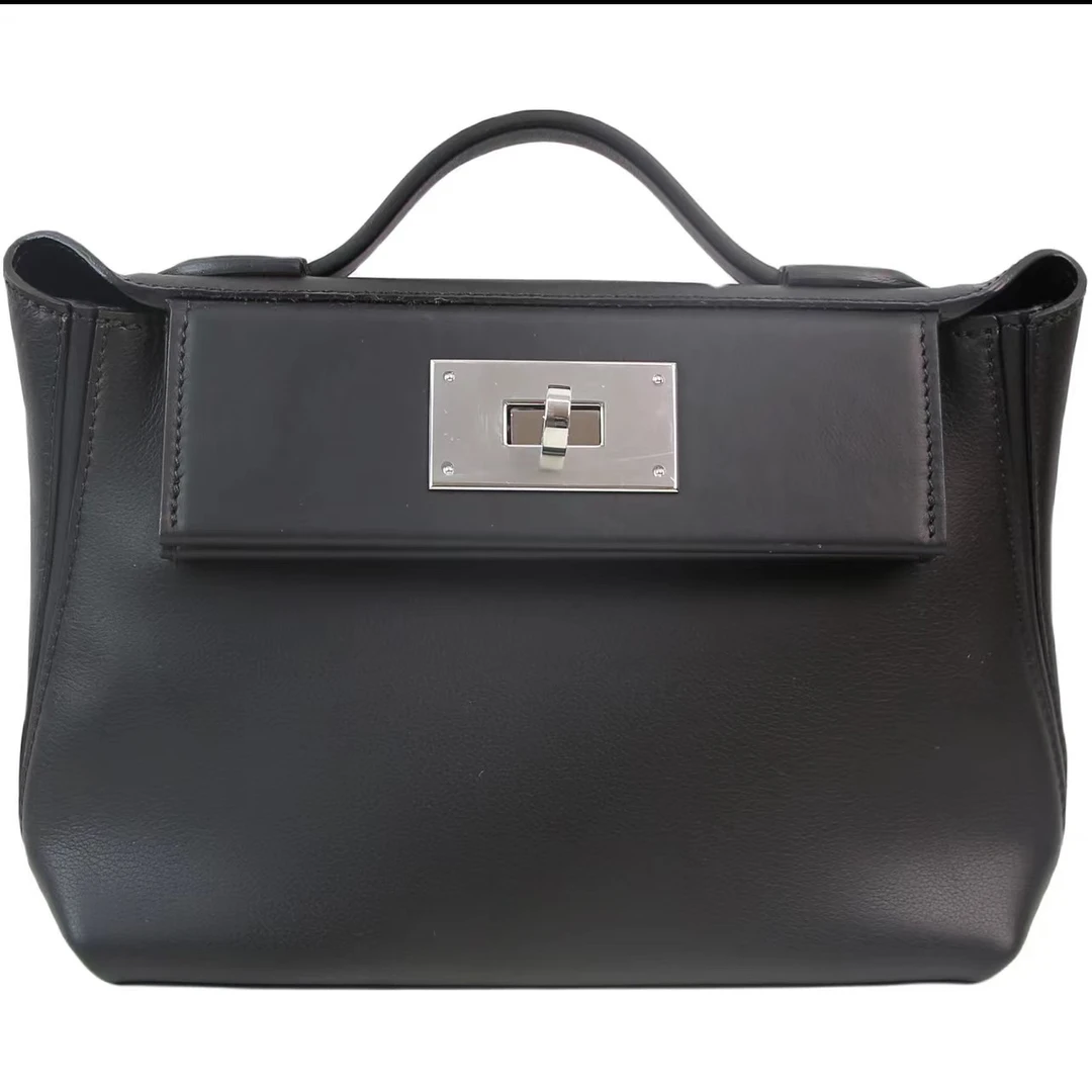 时尚经典真皮女包24斜挎高级感通勤休闲黑色简约包包