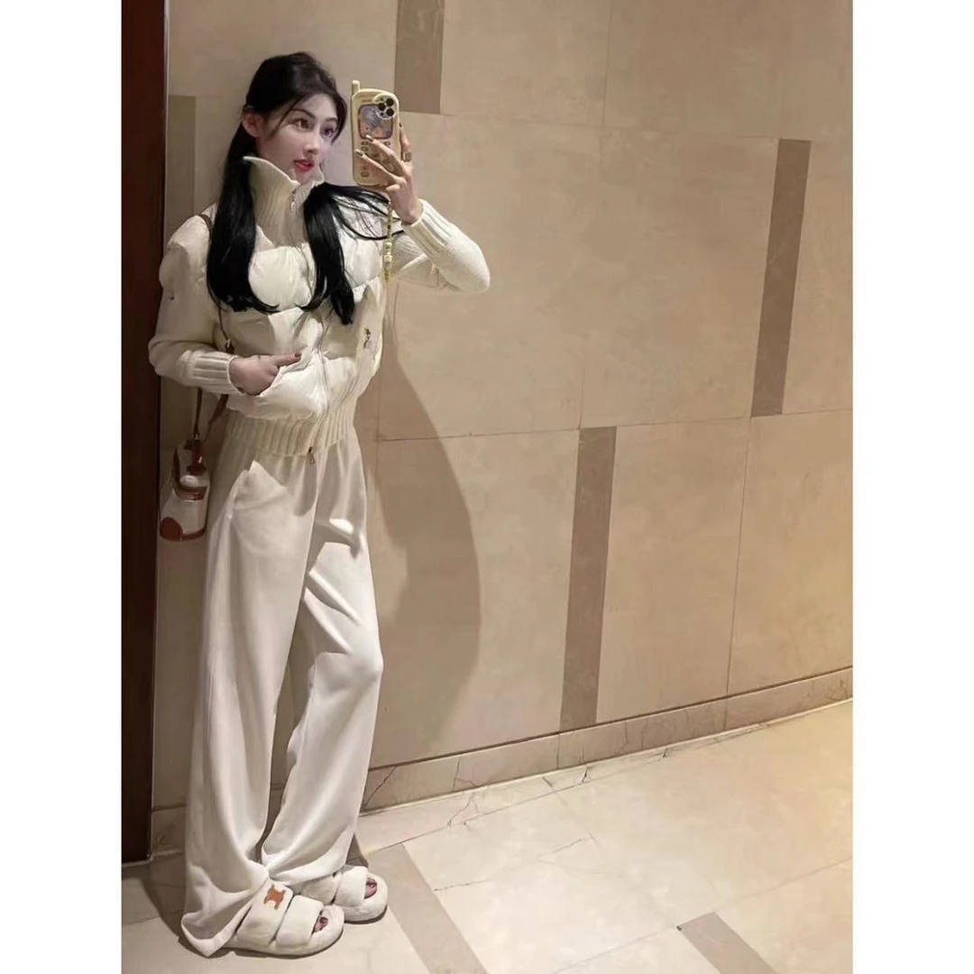 徐秋阳  豆腐脑    气质时尚宽松减龄设计感百搭时尚羽绒外套-