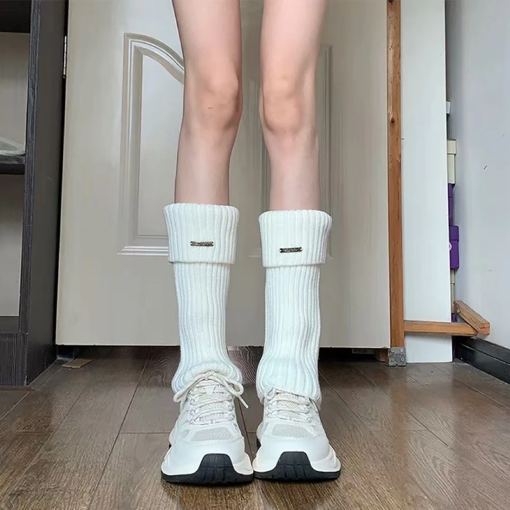 徐秋阳  金属标袜套  百搭时尚休闲设计感显瘦显白袜套