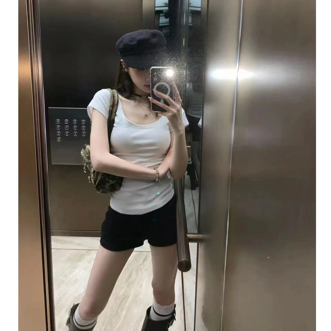 徐秋阳  四色短袖（常规版型）春夏新款百搭时尚休闲显瘦短袖