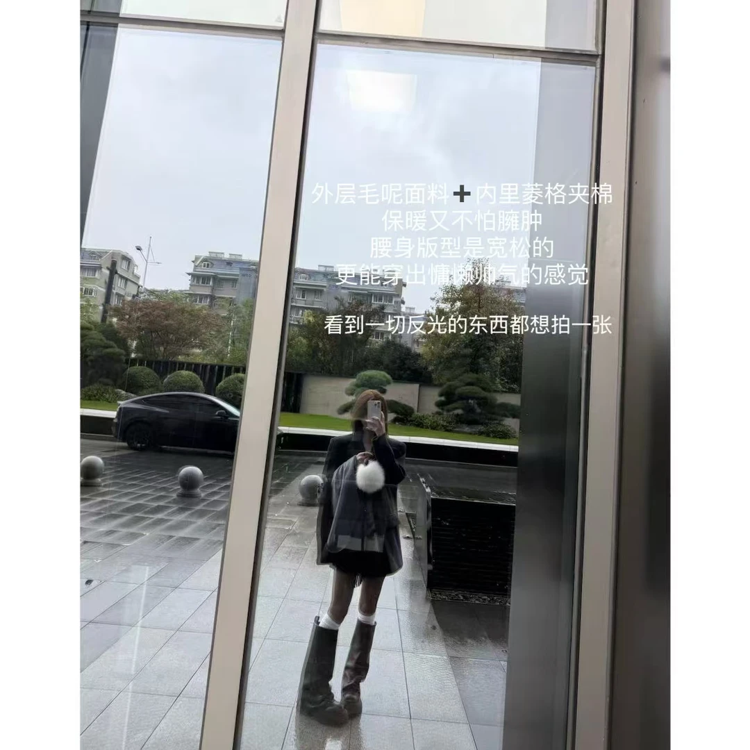 徐秋阳  雾都恋人(夹棉）  百搭时尚休闲设计感显瘦显白外套9188-