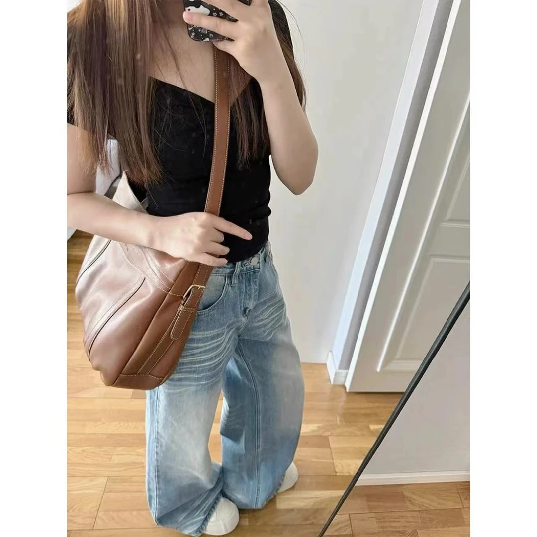 徐秋阳  颜值牛仔  百搭时尚休闲设计感显瘦腿长裤MC0022-